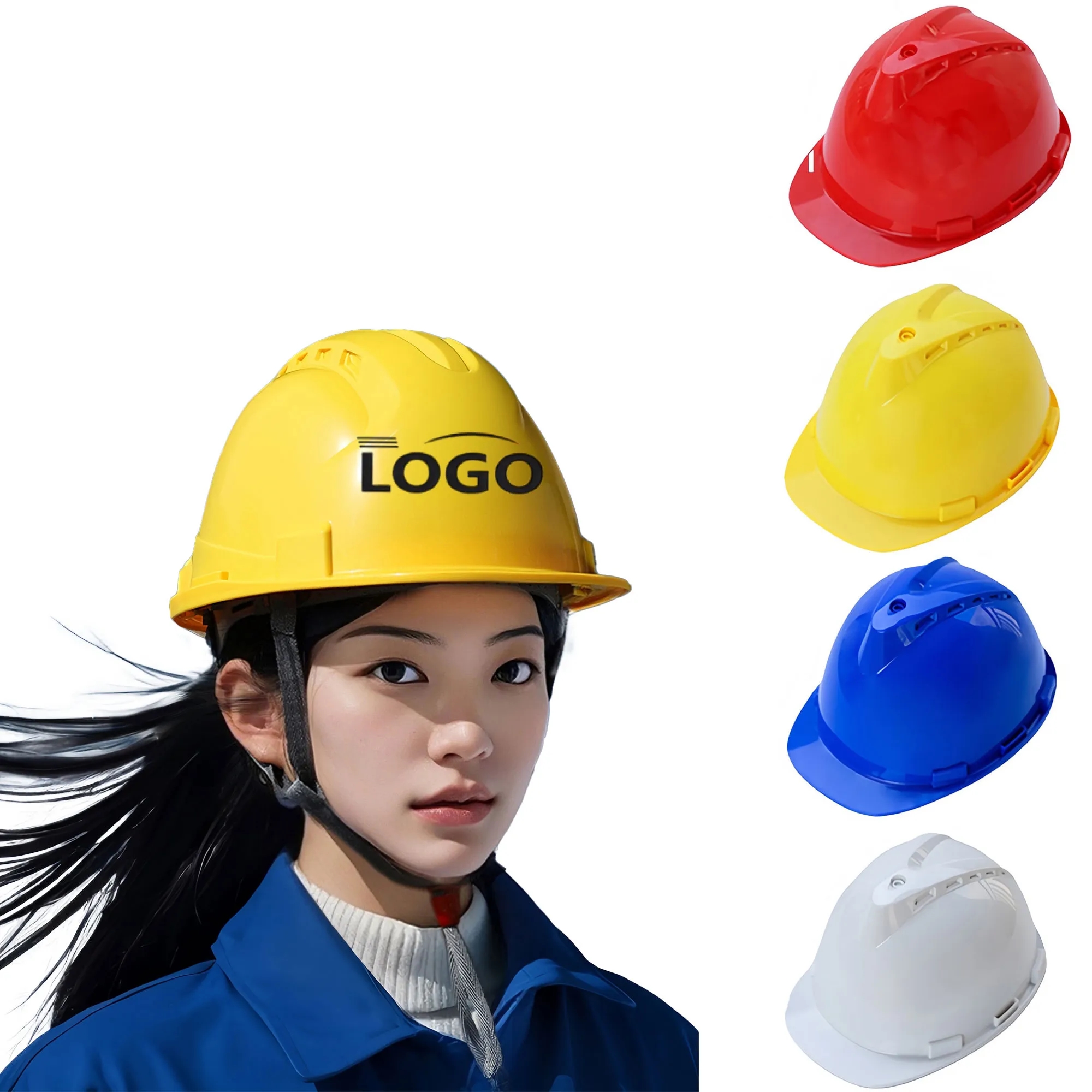 CoolVent Safety Helmet With Turbo Fans Lithium Battery