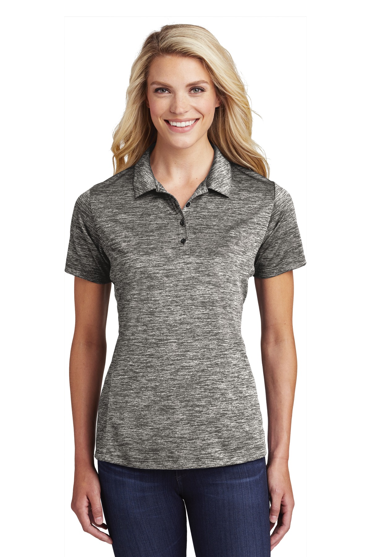 Women's PosiCharge Electric Heather Polo
