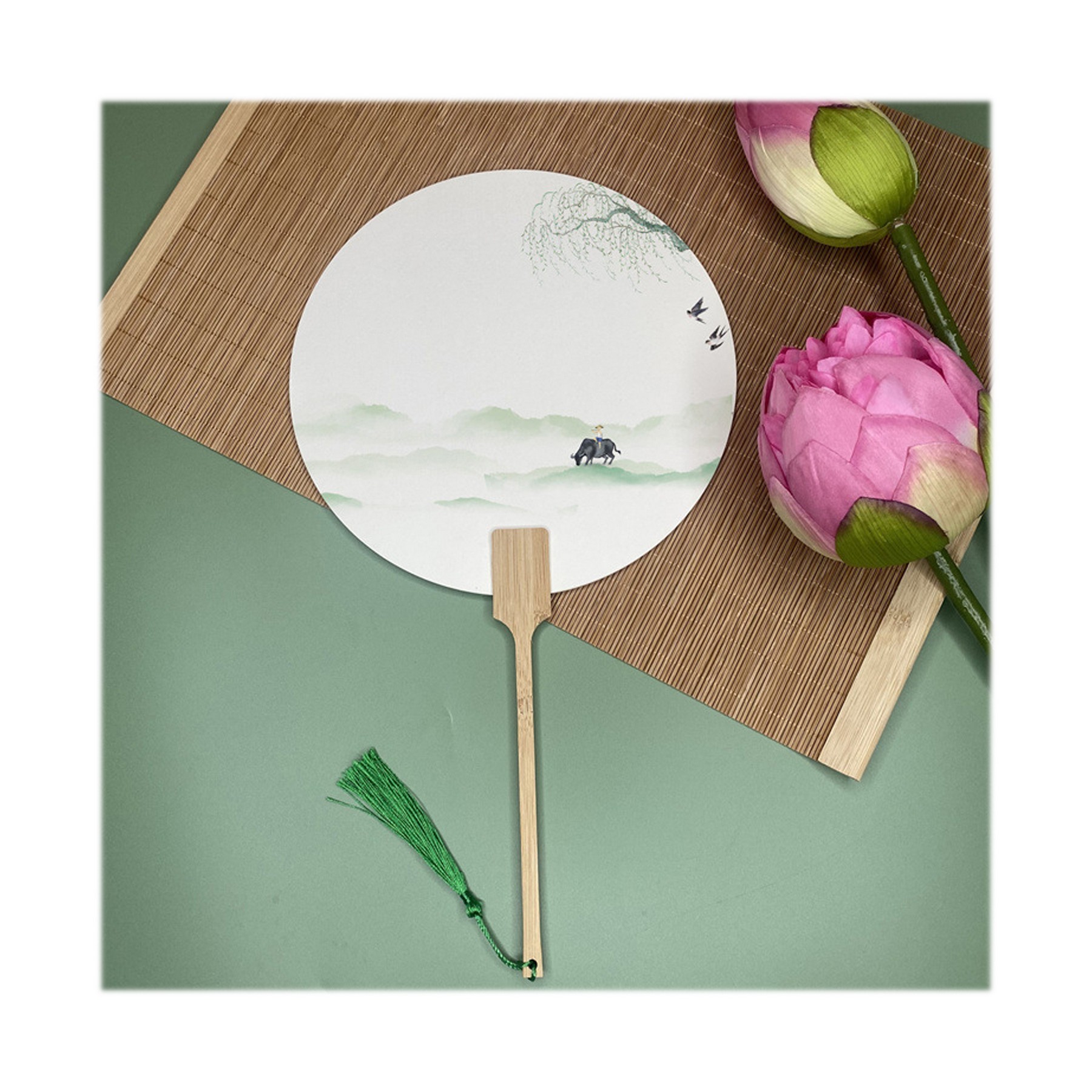 Tassel Paper Fan 4