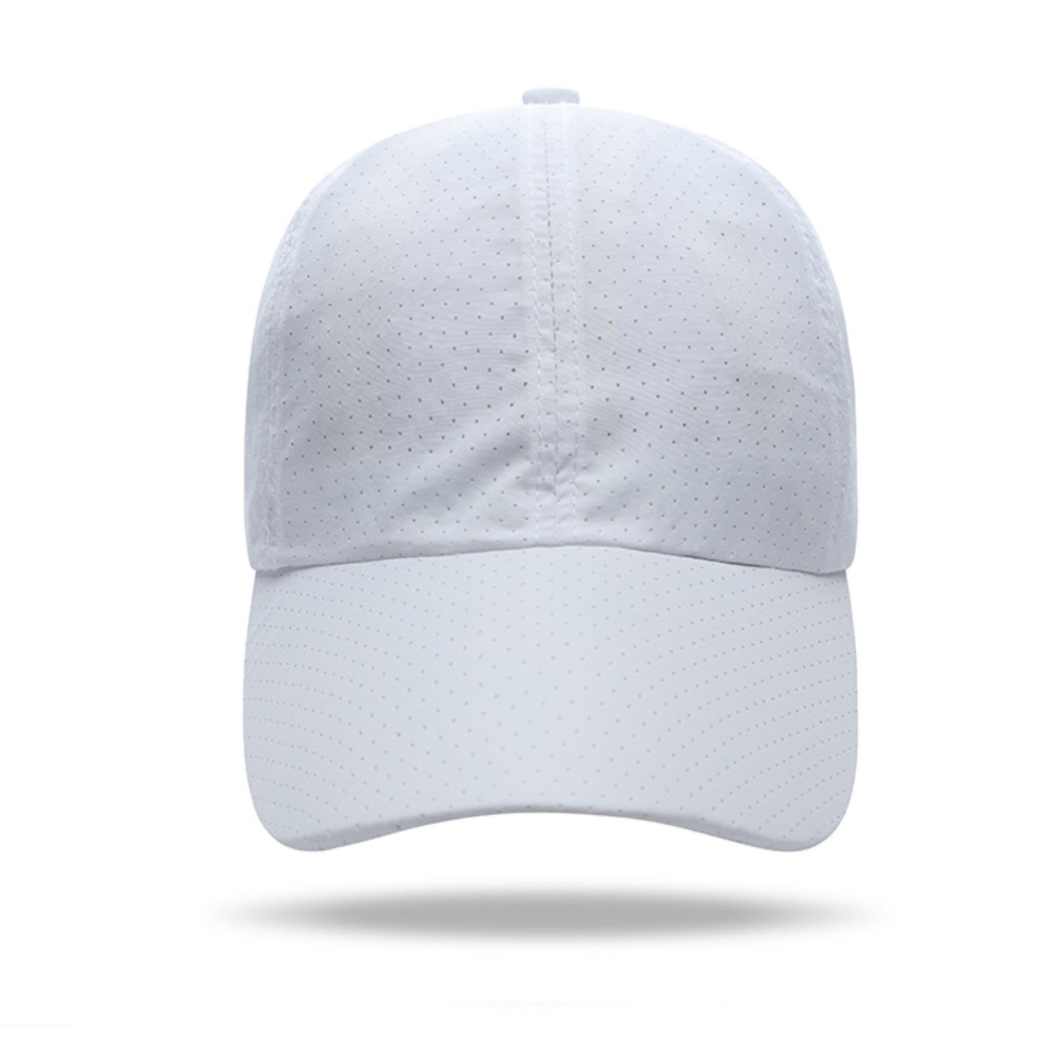 Quick Dry Polyester Structured 6 Panel Cap w/ Plastic Buckle