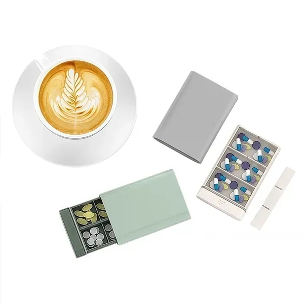 Compact & Portable Pill Organizer - BPA-Free Travel Case 9