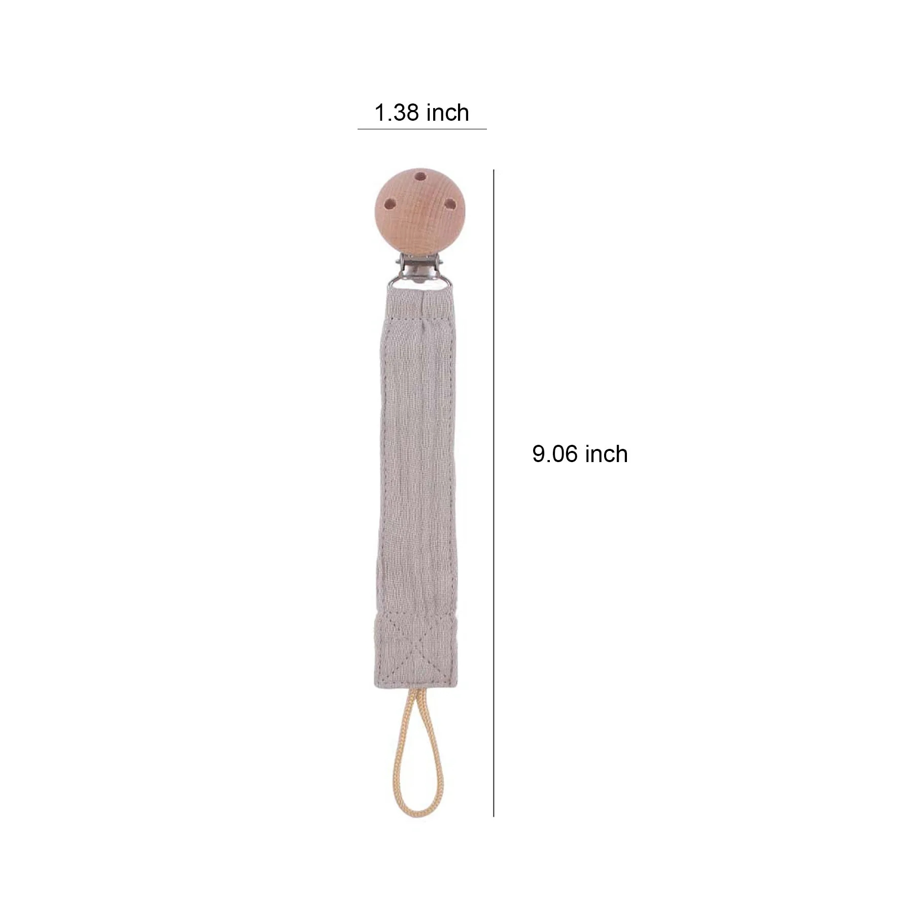 Cloth Strip Beech Pacifier Clip 5