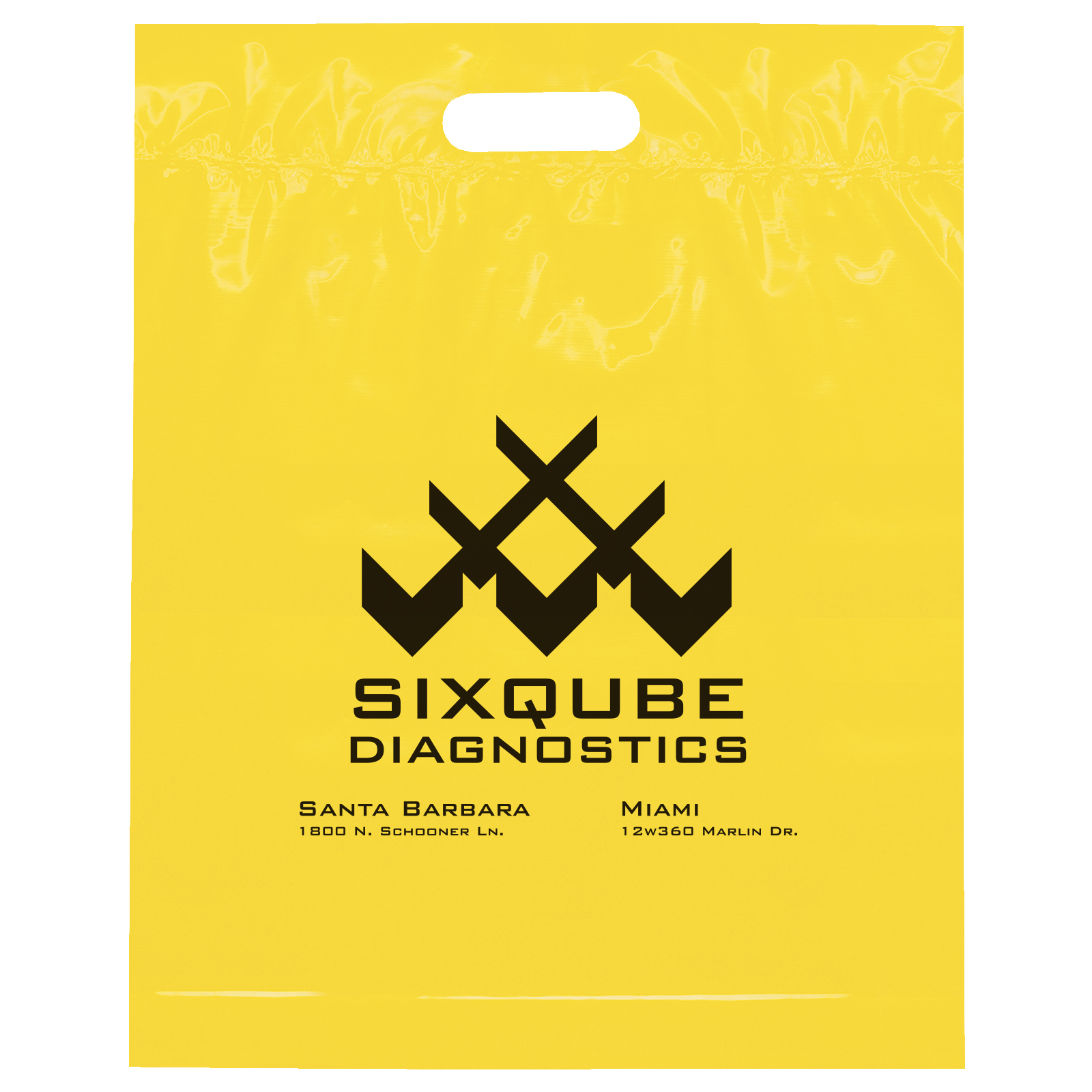 Die Cut Handle Bag - 15W x 19H x 3 - Flexo Ink Print 20