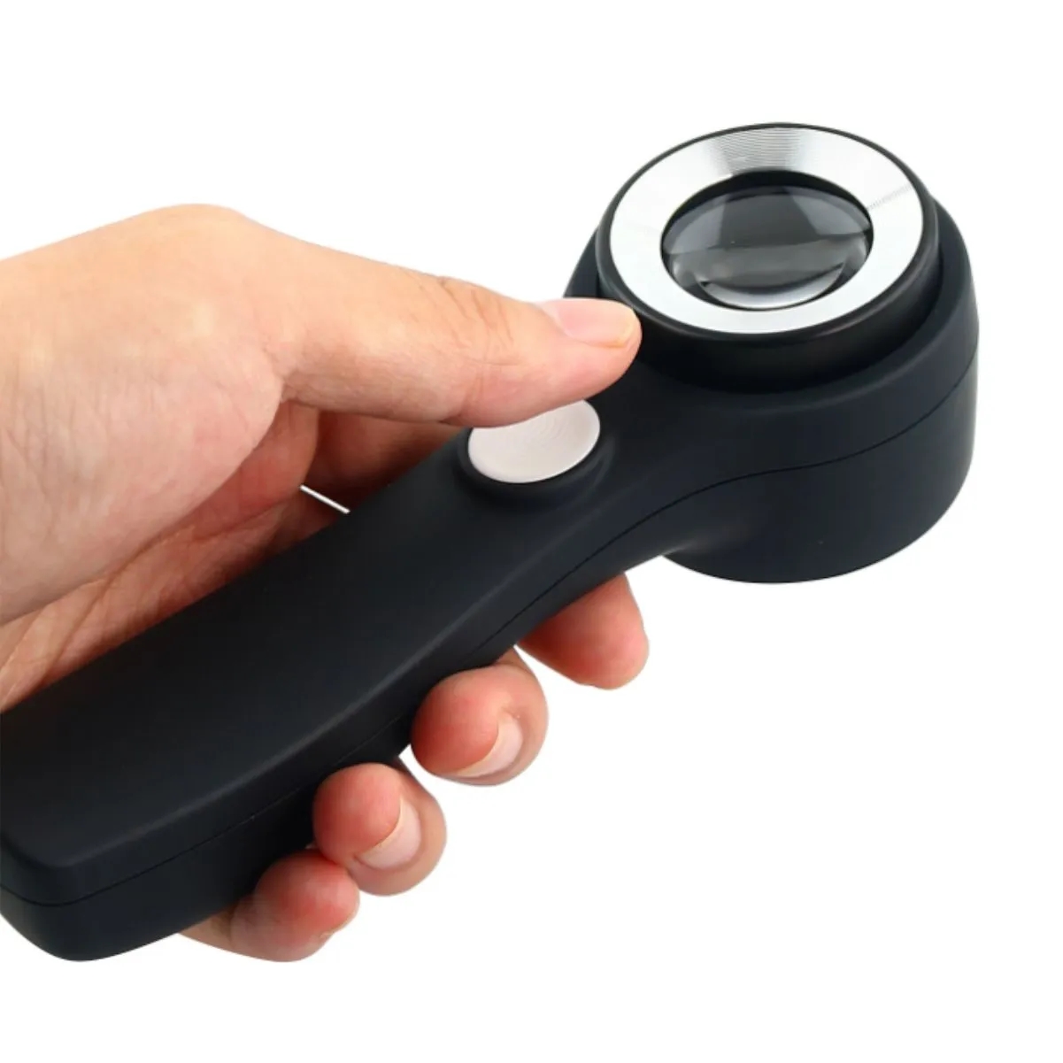 Rechargeable LED Light Handheld Magnifier Magnifying Glass 2