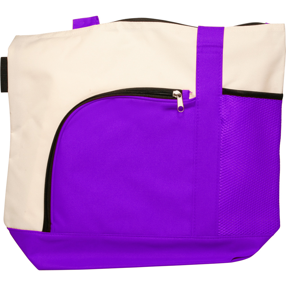 Zipper Polyester Tote Bags 25