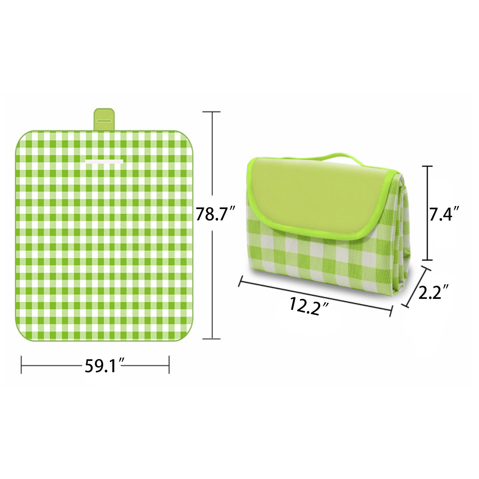 Full Color Picnic Cloth Moisture Proof Mat MOQ 50 3