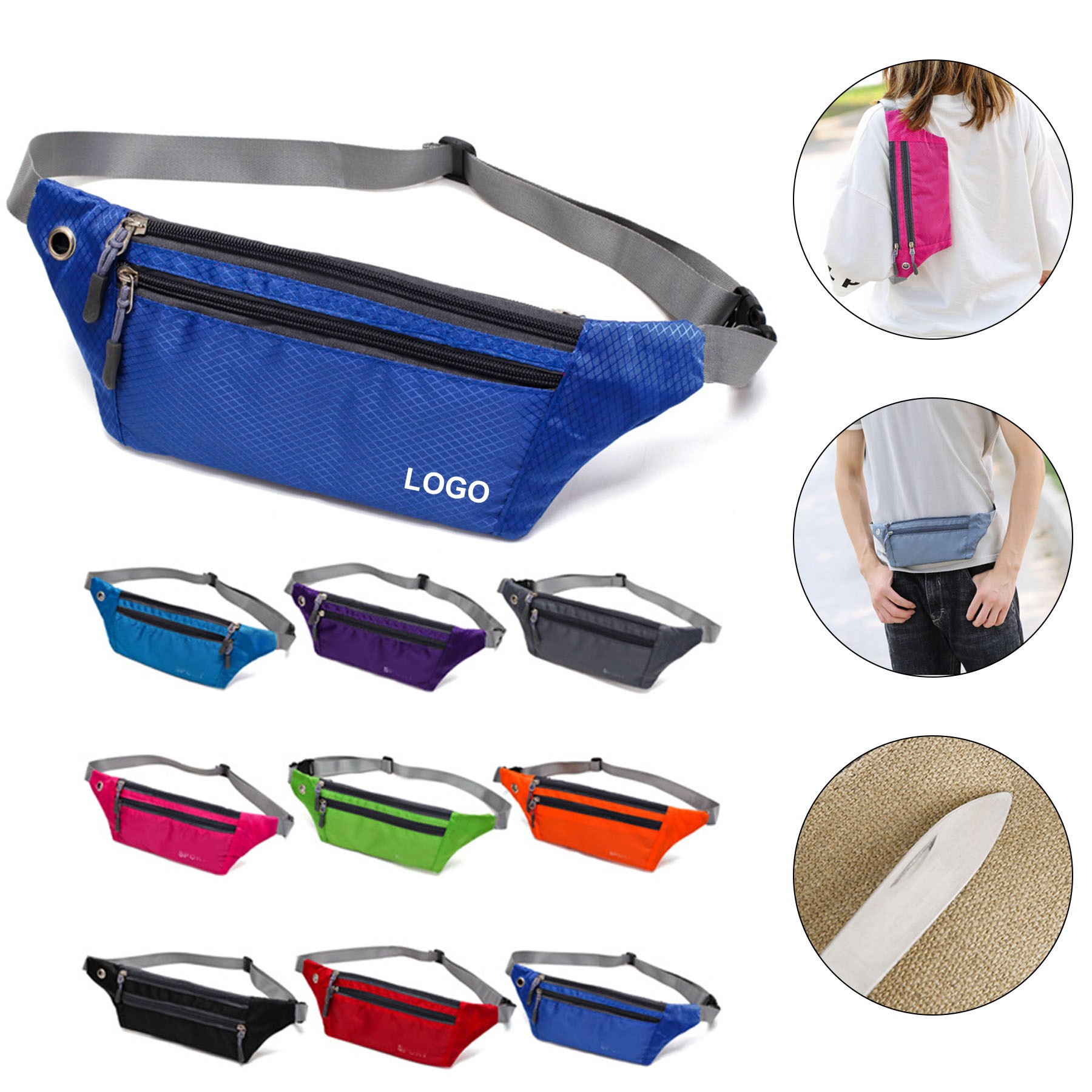 Slim Running Belt Fanny Pack Sports Waist Bag