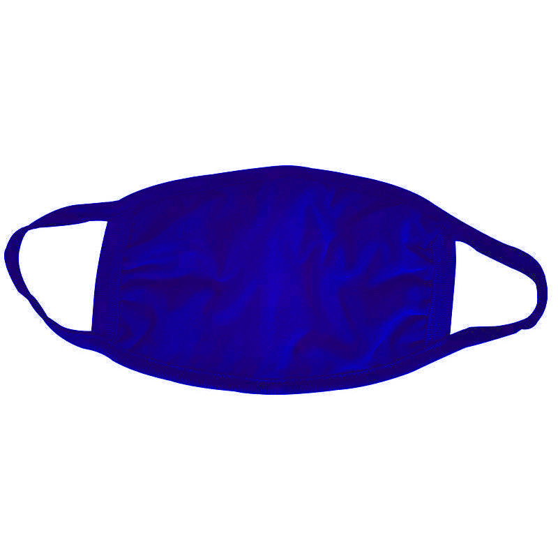 Blue Cotton Face Mask 3