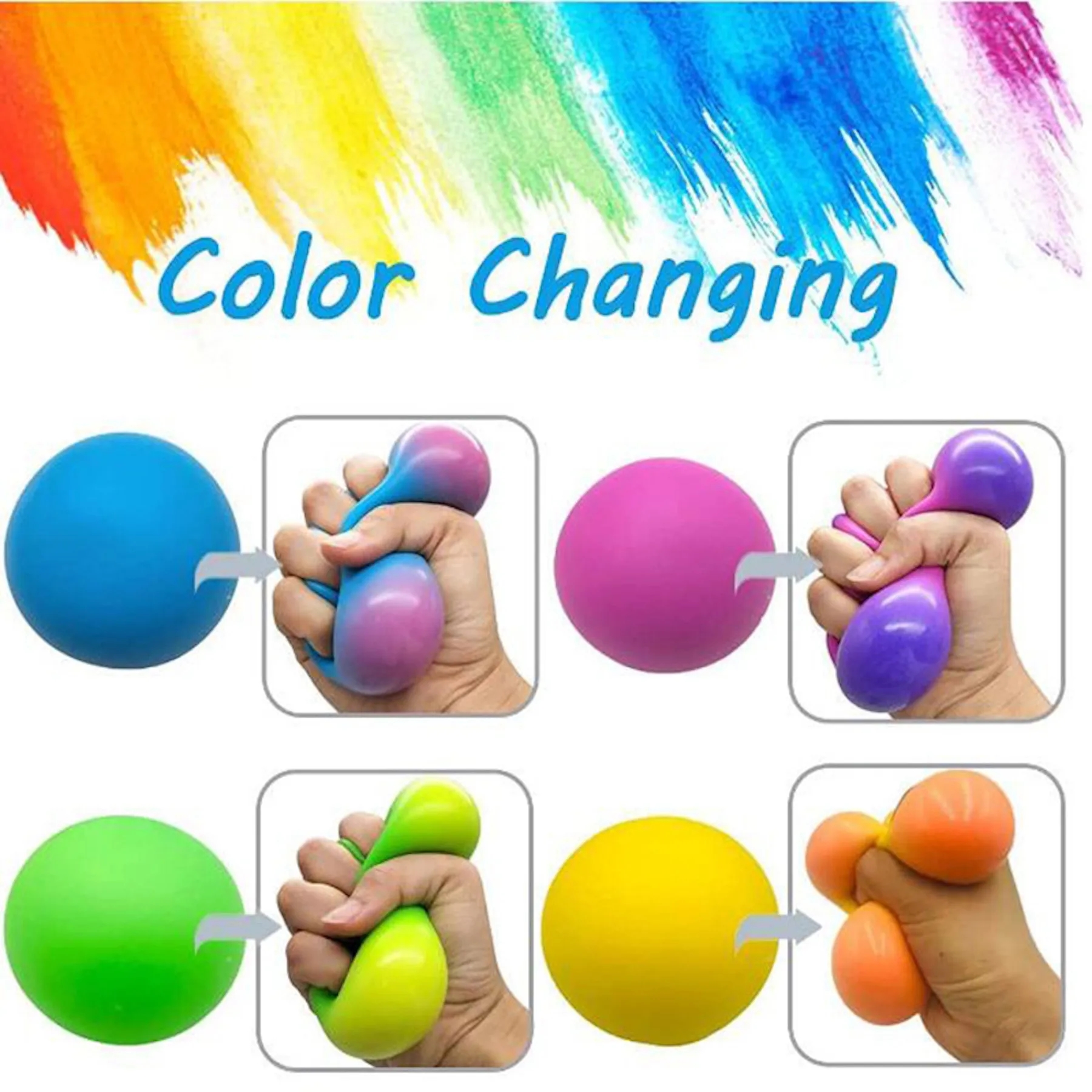 Stress Ball Toys Color Changing For Adults And Kids 4