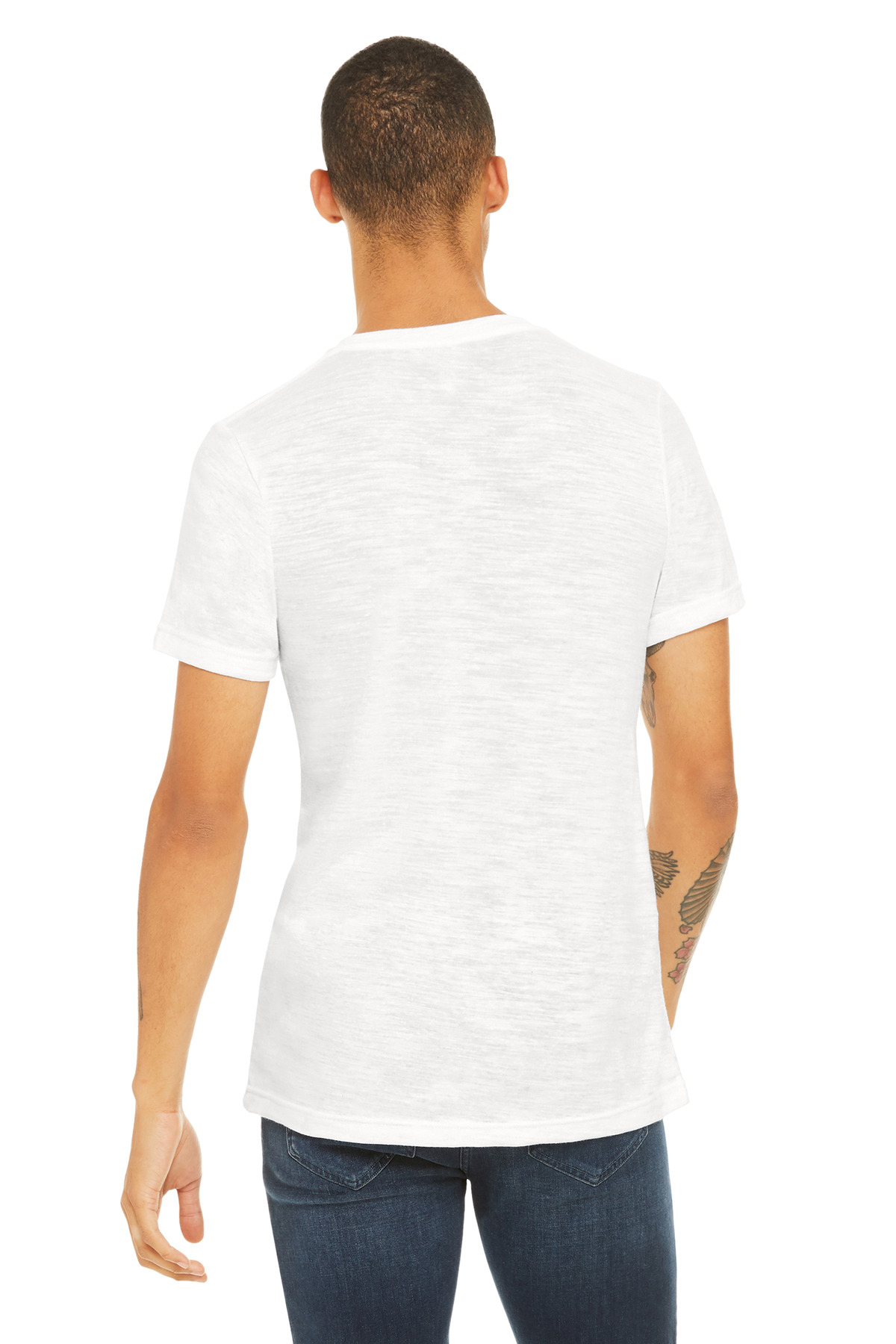 BELLA+CANVAS Unisex Textured Jersey V-Neck Tee BC3655 10