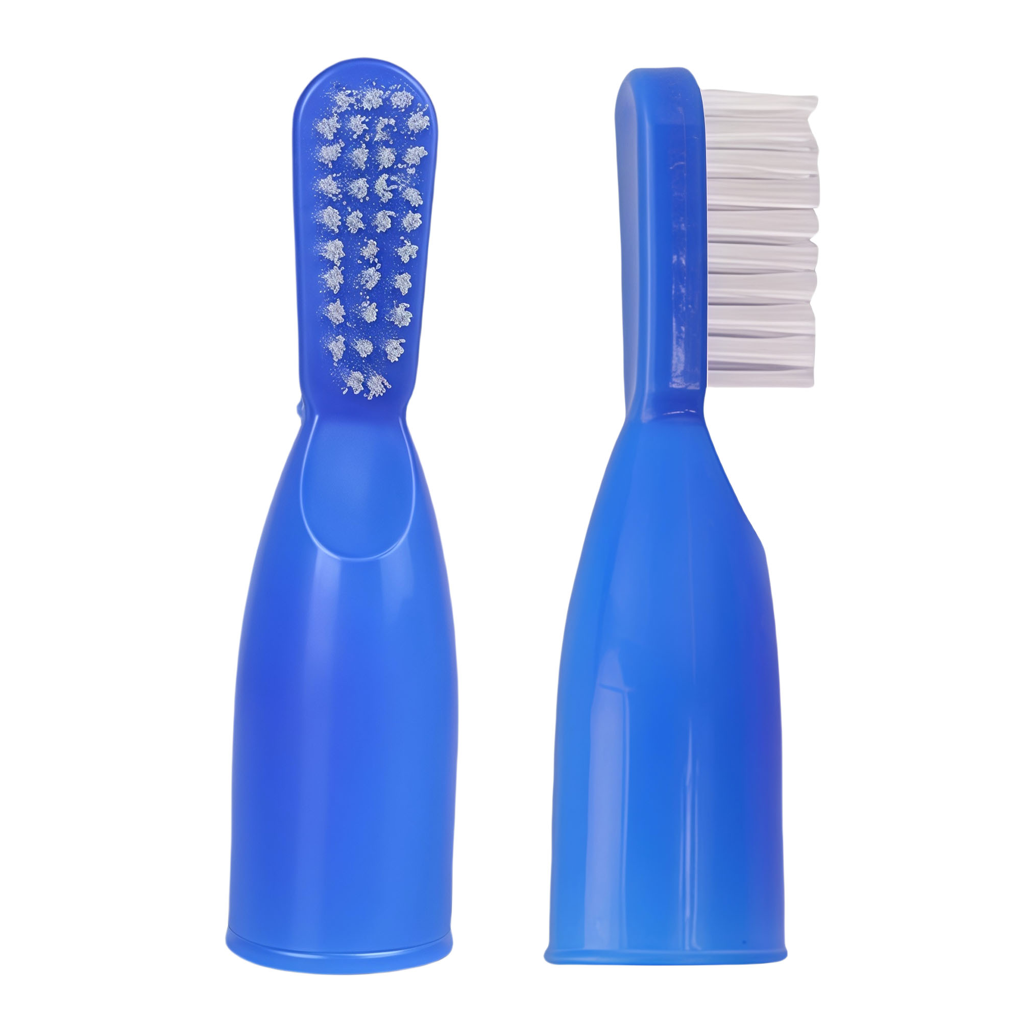 3" Safe Finger Toothbrush with Soft Short Handle, Non-Slip Grip 4