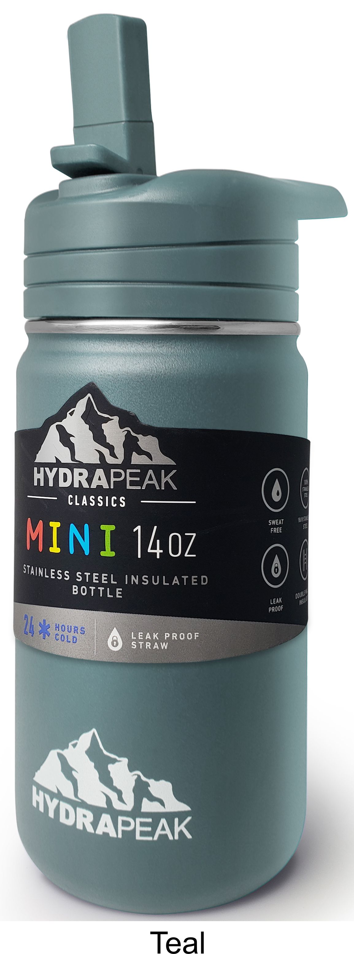 14 Oz. Hydrapeak Mini Water Bottle LIFETIME WARRANTY! 13