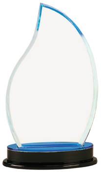 8 1/4" Blue Flame Impress Mirror Acrylic Award 2