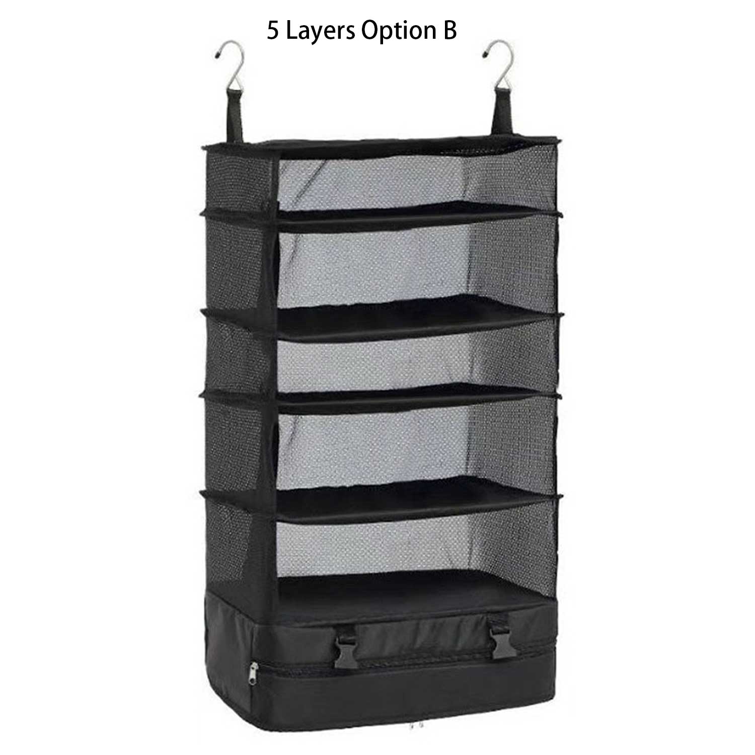 3/5/7-Layer Hanging Organizer - Foldable Mesh Storage Bag 7