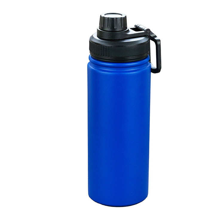 "HANA" 19 oz Powder Coated Double Wall Stainless Steel Tumbler With a Sport Lid 7