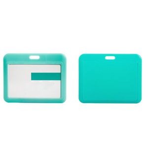 Slide Open Plastic Portrait Lanyard Card Holder 17