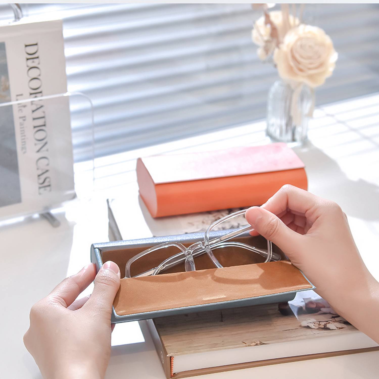 Portable Minimalist Myopia Glasses Sunglasses Storage Box 4