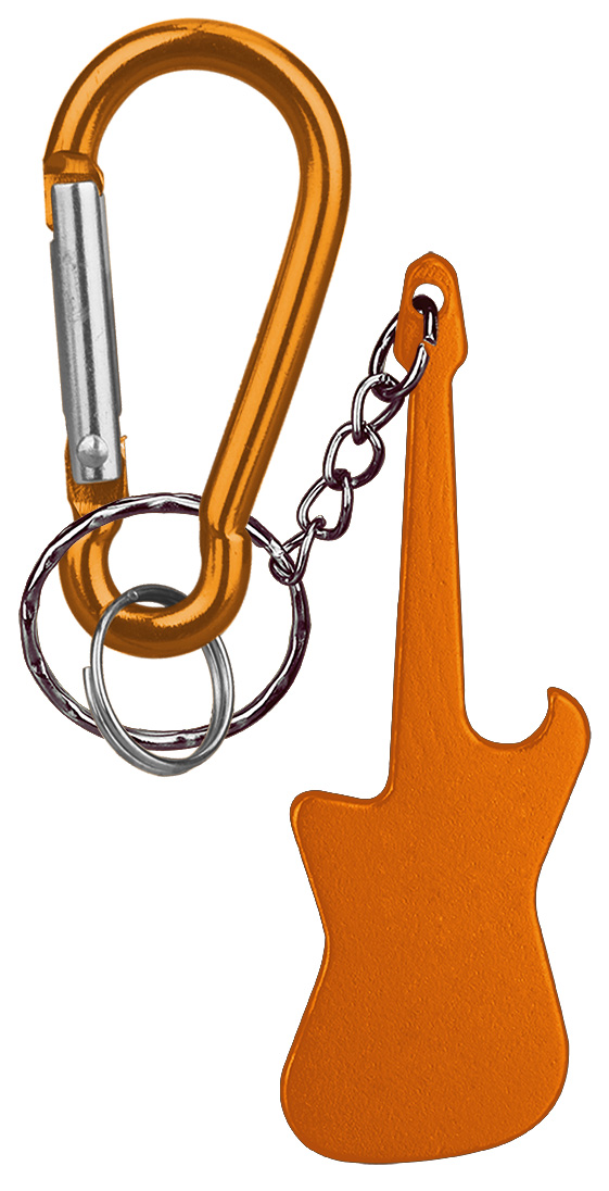 Guitar Shaped Bottle Opener Key Holder and Carabiner 5