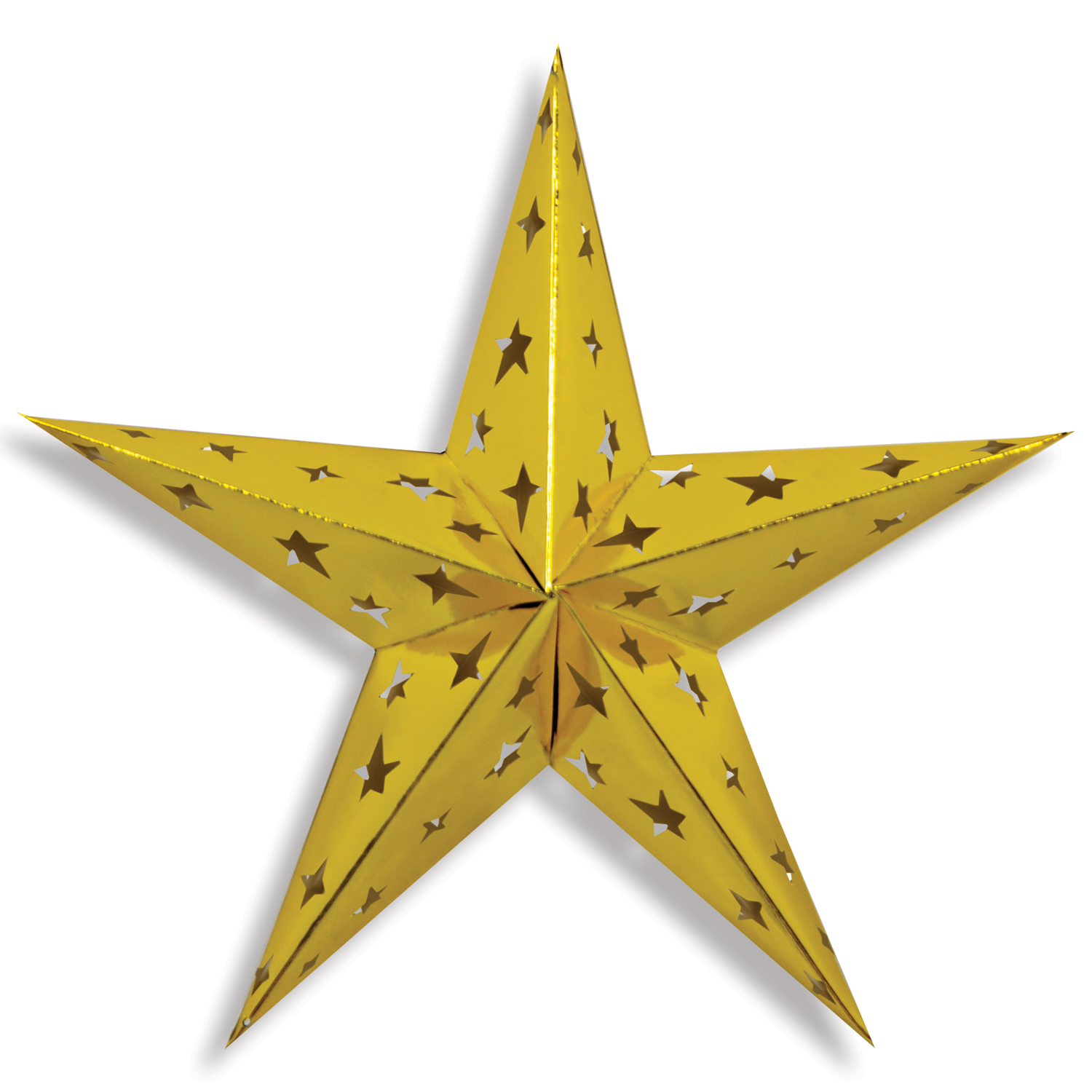 Dimensional Foil Stars Decorations
