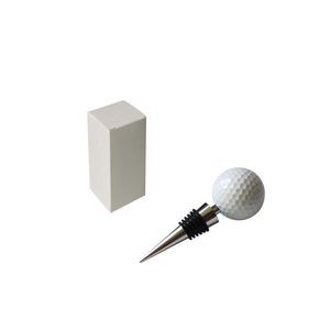 Chic Golf Ball Shaped Wine Cork Bottle Stopper 4