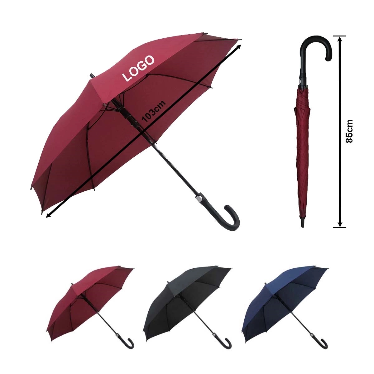 23 Inch Automatic Windproof Golf Umbrella 2