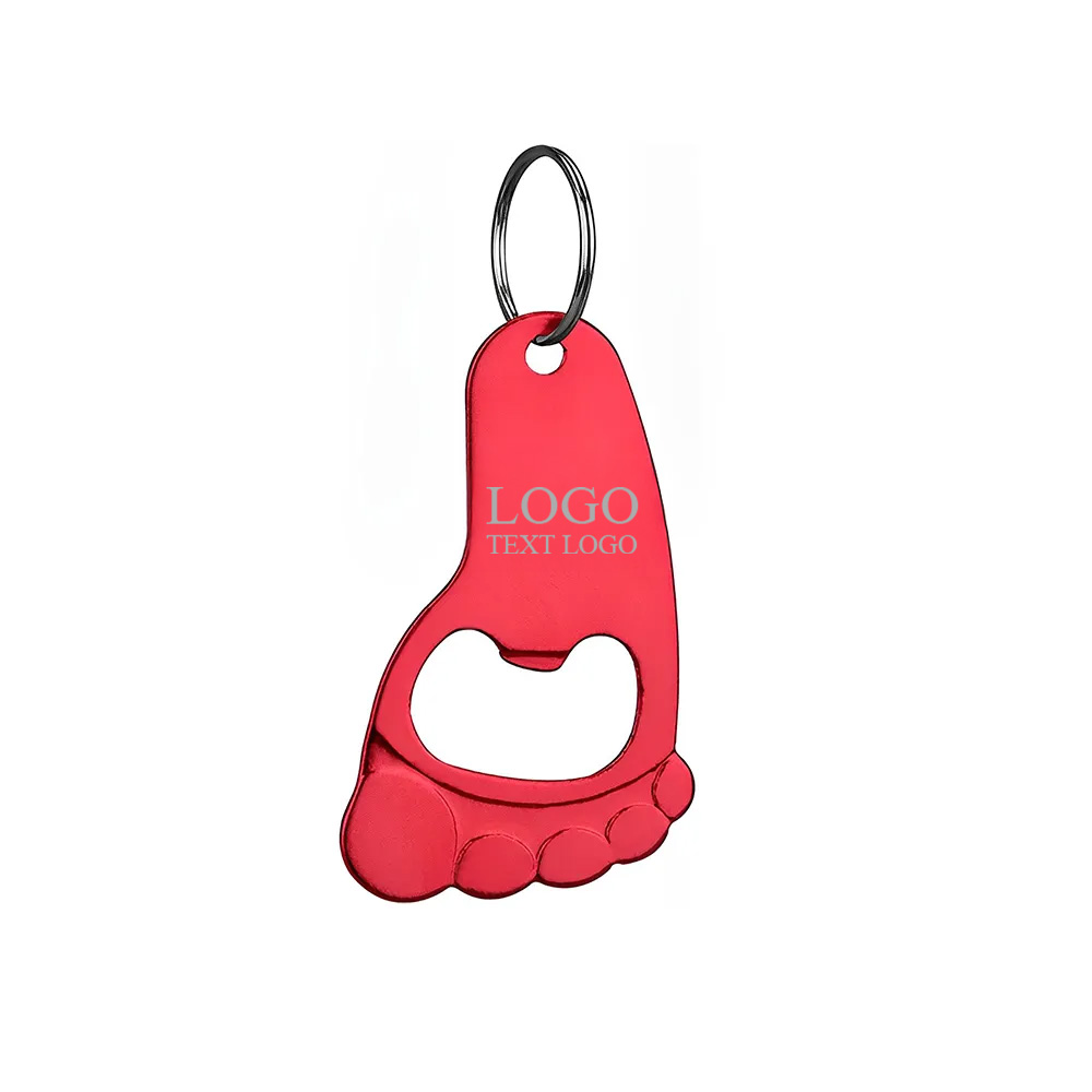 Foot Shaped Bottle Opener Keychain 6
