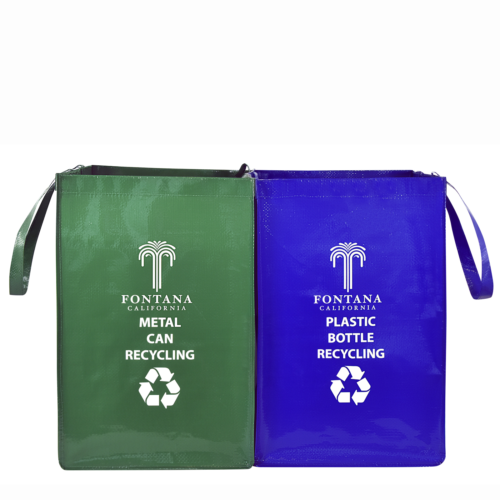 Custom 145g Laminated Woven Recycling Bag 12"x18"x12" 2