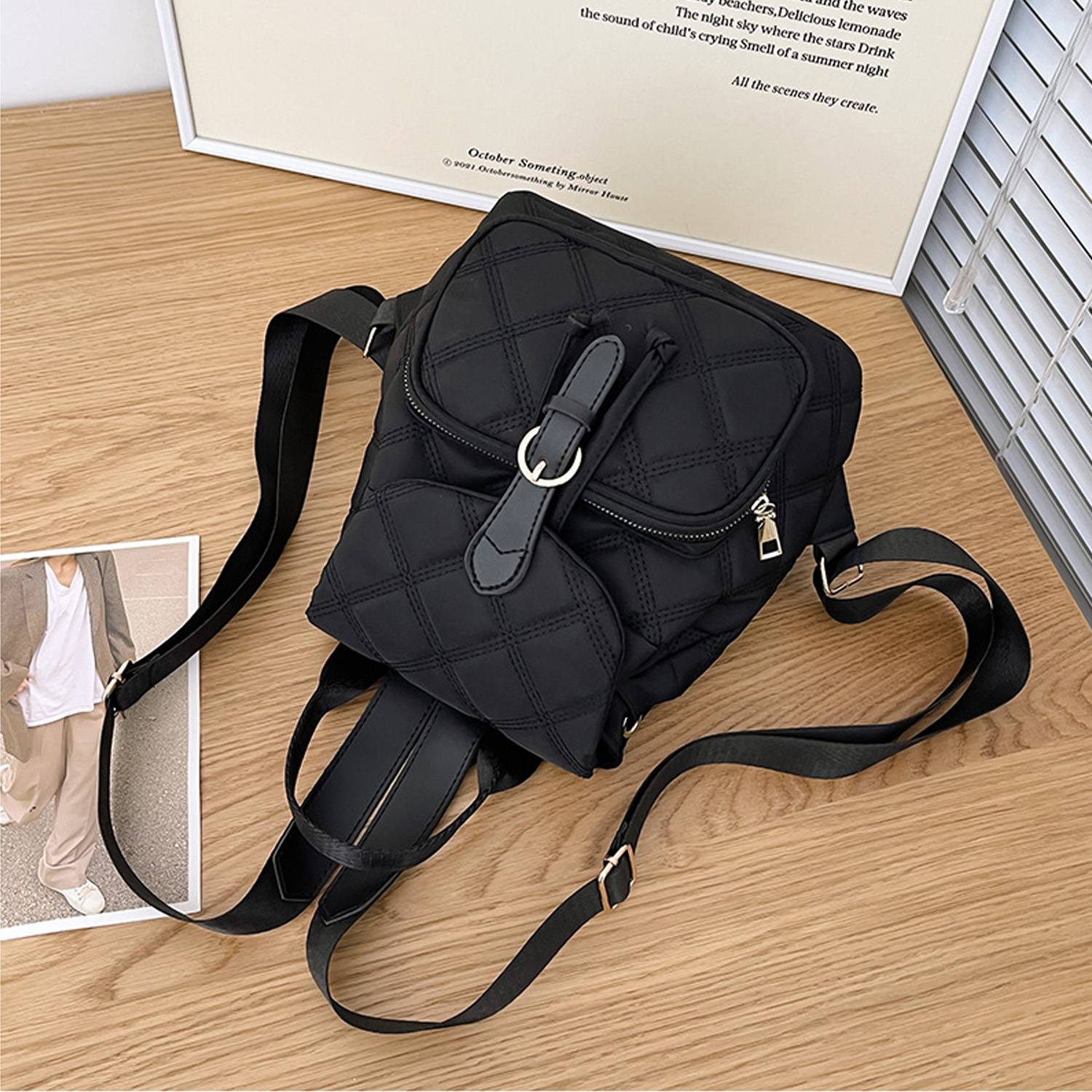 Oxford lady large-capacity backpack 5