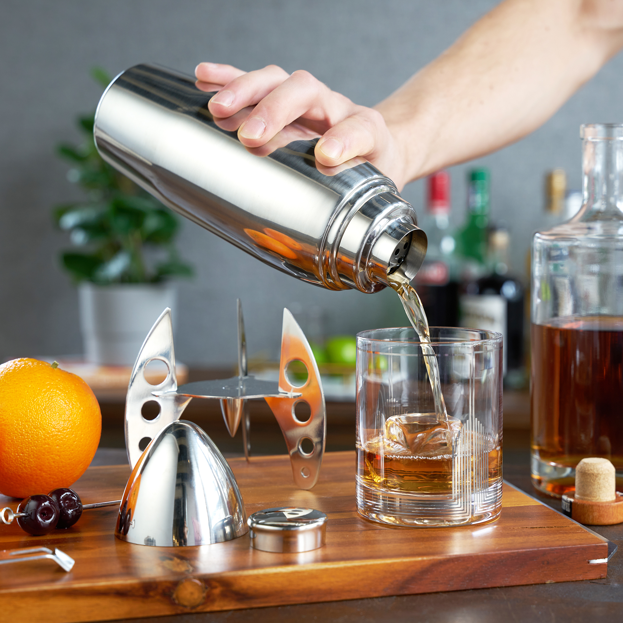 Viski® Rocket Cocktail Shaker 3