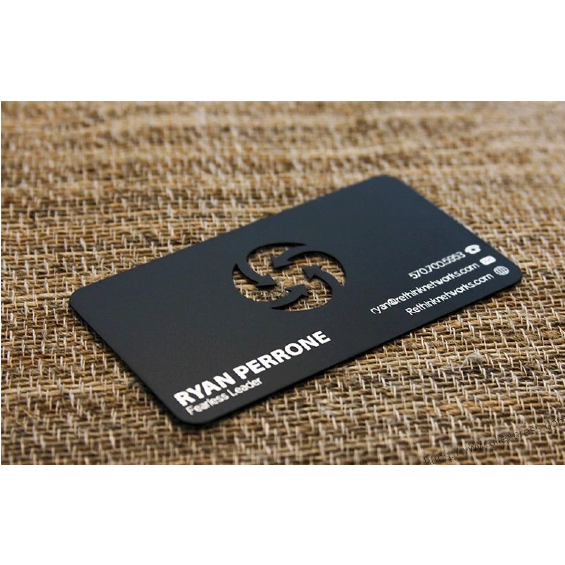 Die Cut Metal Card (3.5" x 2") 3