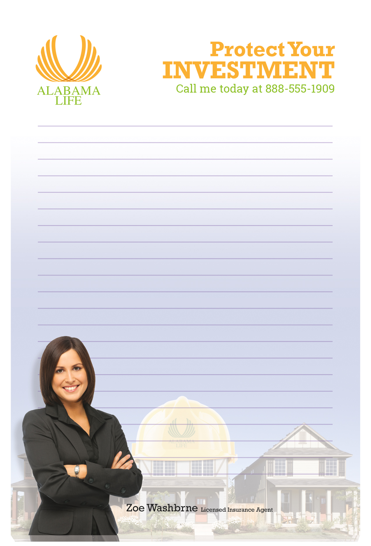 Souvenir® Sticky Note™ 4" x 6" Pad, 100 sheet 16