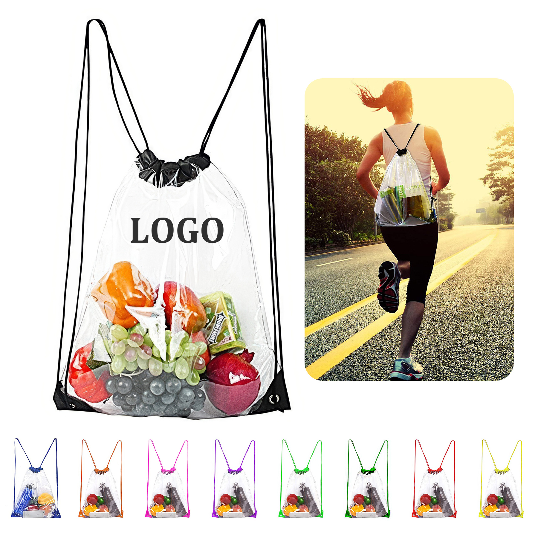 Clear Drawstring Backpack 3