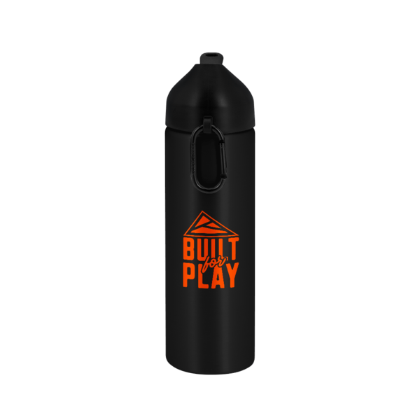 EasyFlow Recycled Aluminum Bottle w Straw Lid, custom water bottle with logo imprint 19