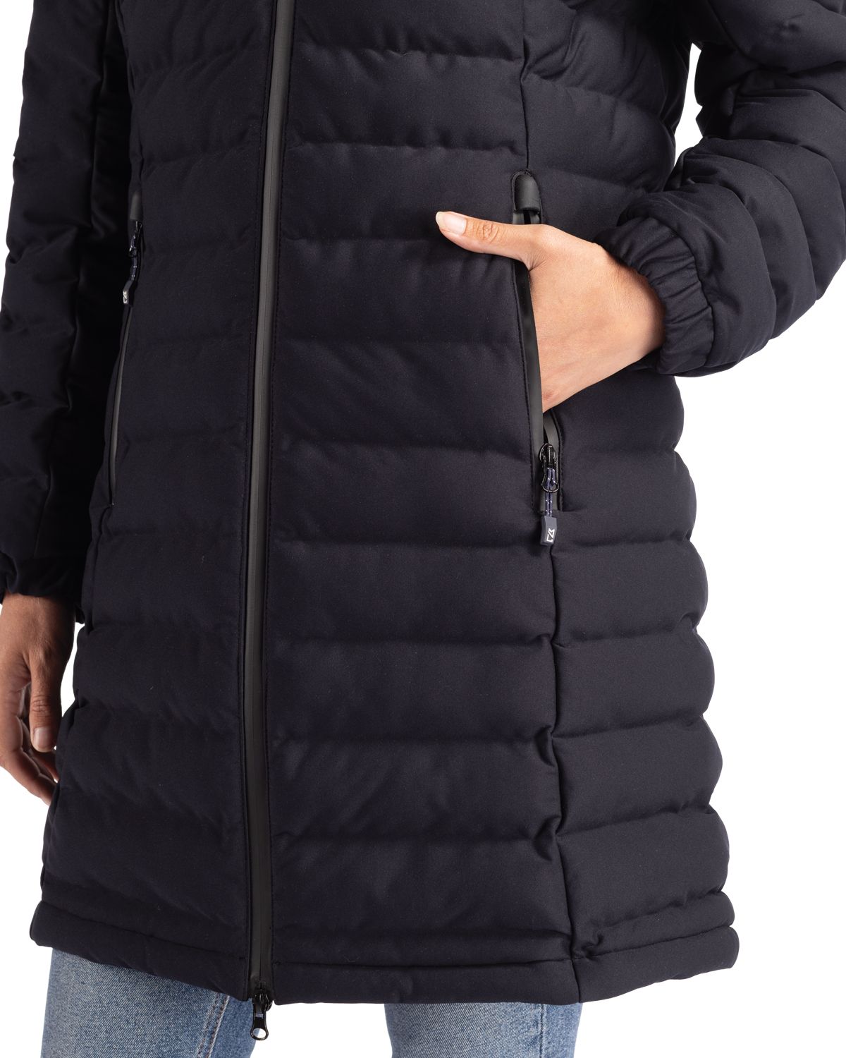 Mission Ridge Repreve Eco Insulated Womens Long Puffer Jacket