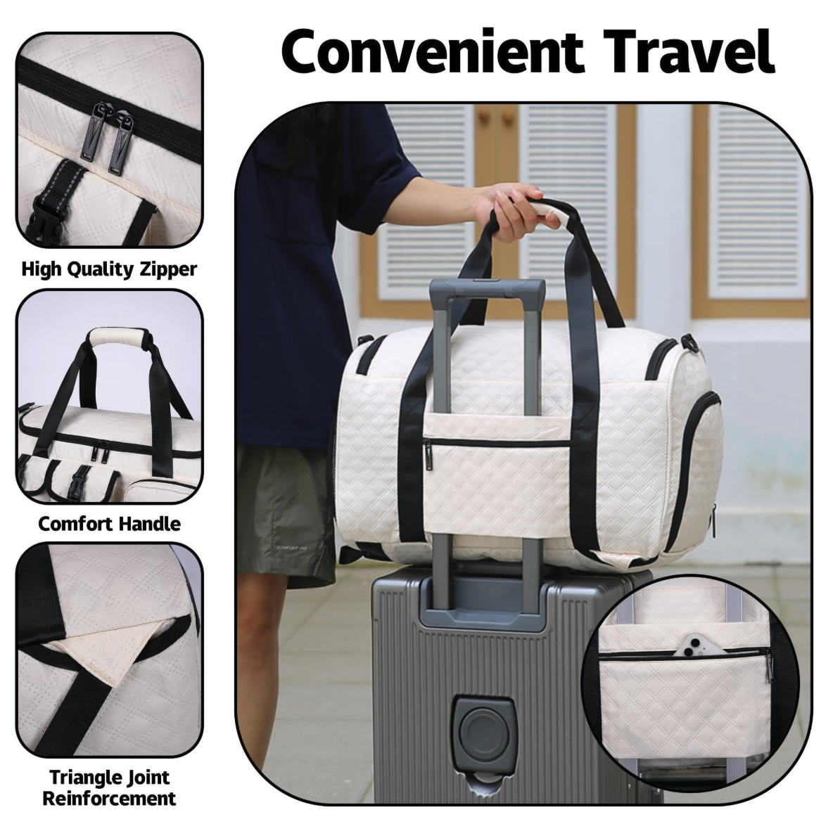 Workout Gym Backpack with Shoe Compartment Sports Duffel Bag 4