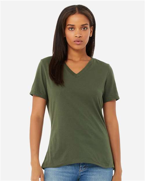 Women's Relaxed Jersey V-Neck Tee - 6405 107