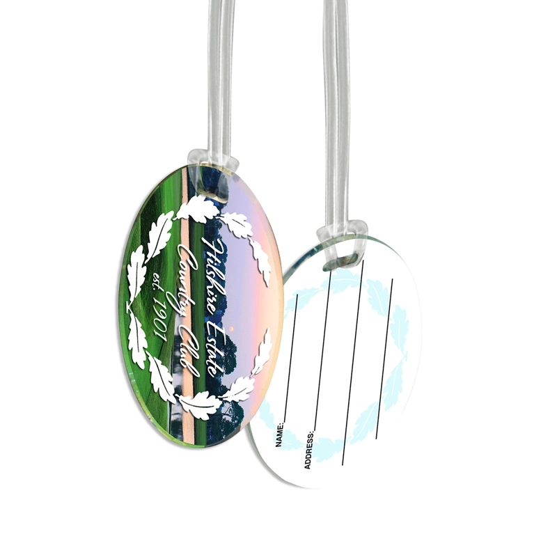 Custom 1/8" Acrylic Write-On Luggage Bag Tag 9