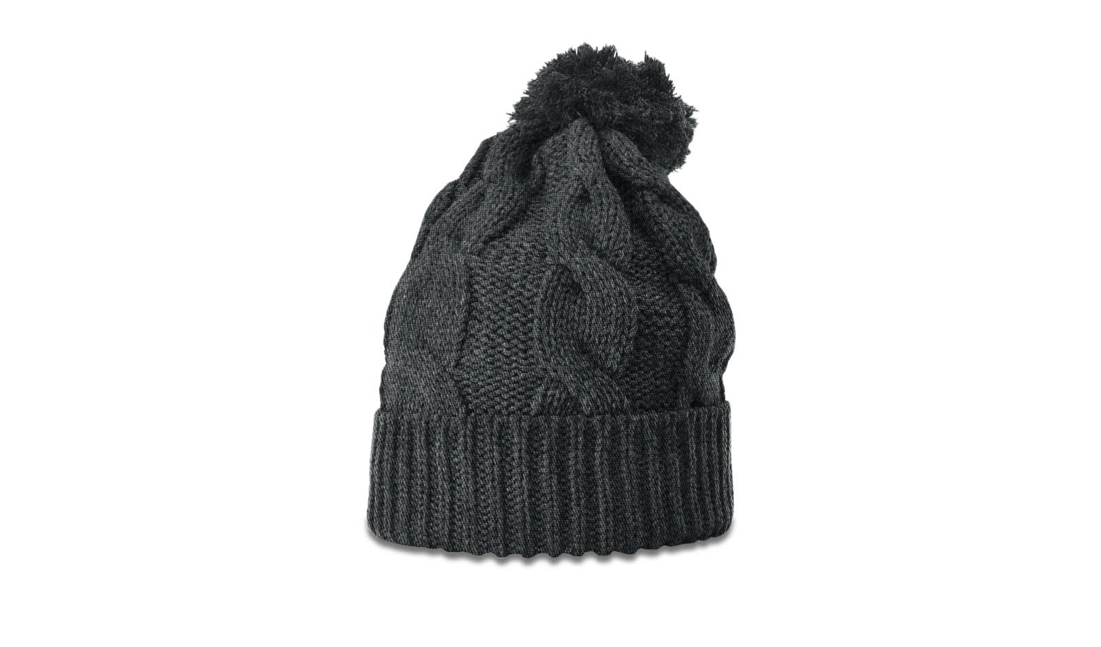  Chunk Twist Knit Beanie with Cuff & Pom 11
