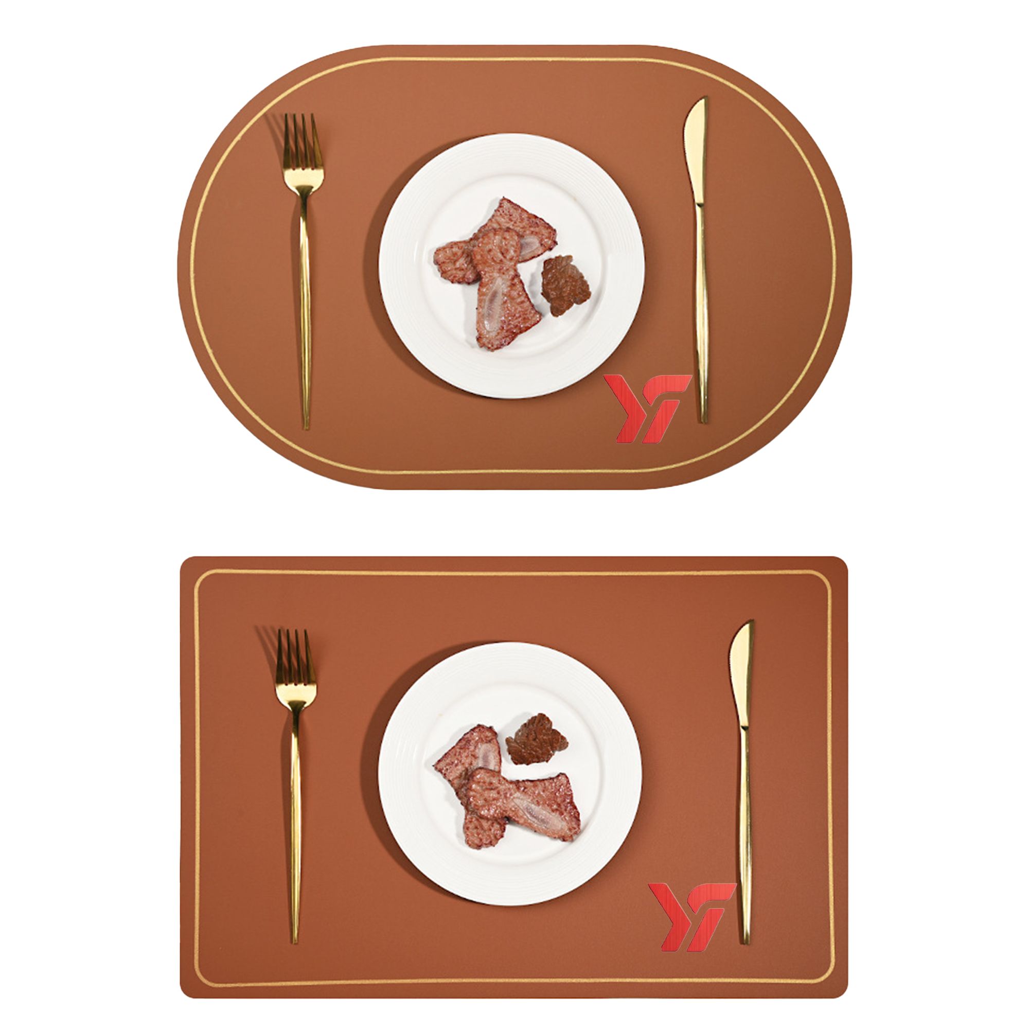 Dining Table PU Leather Place Mats 5