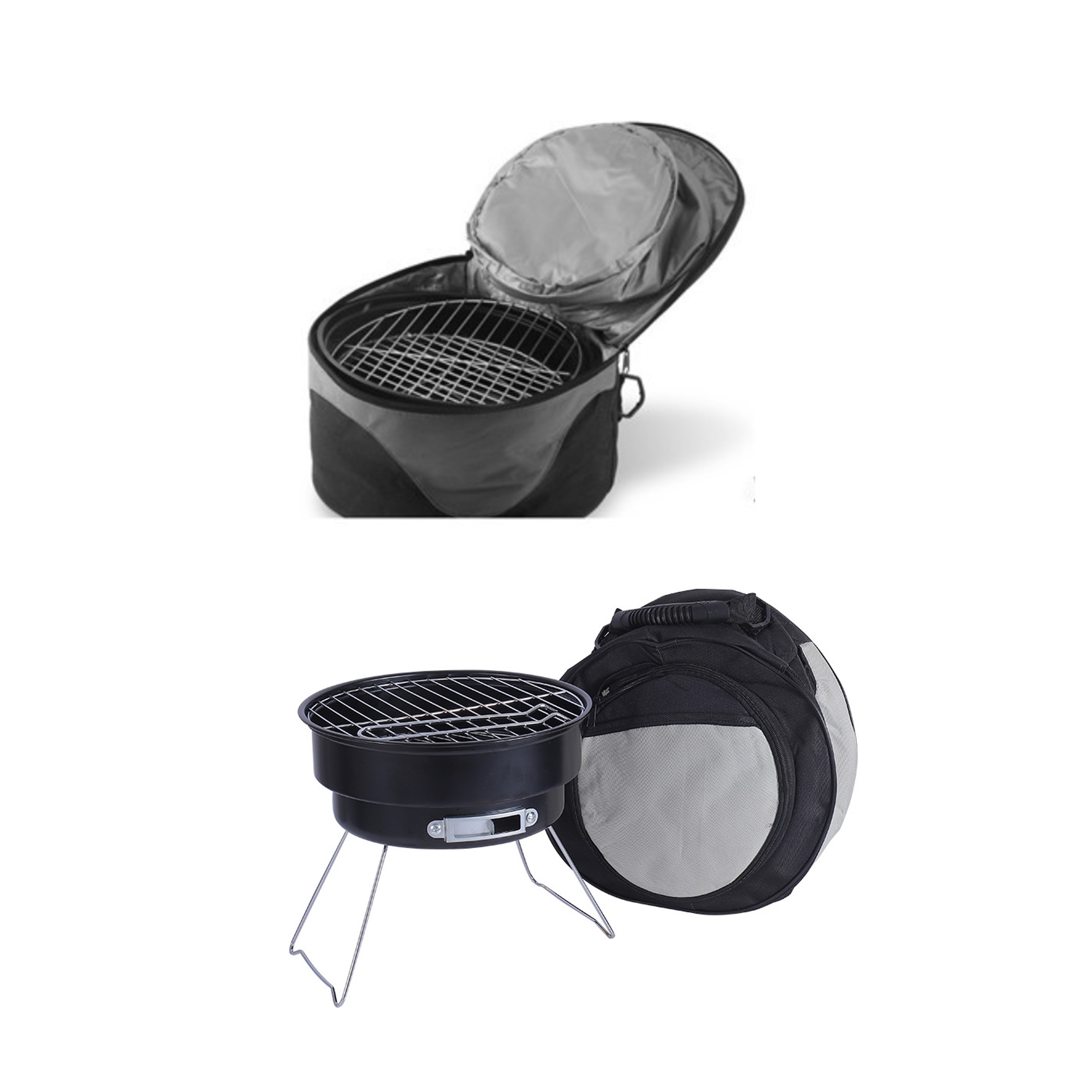 Mini Round Charcoal Grill wit Cooler Bag (direct import) 4