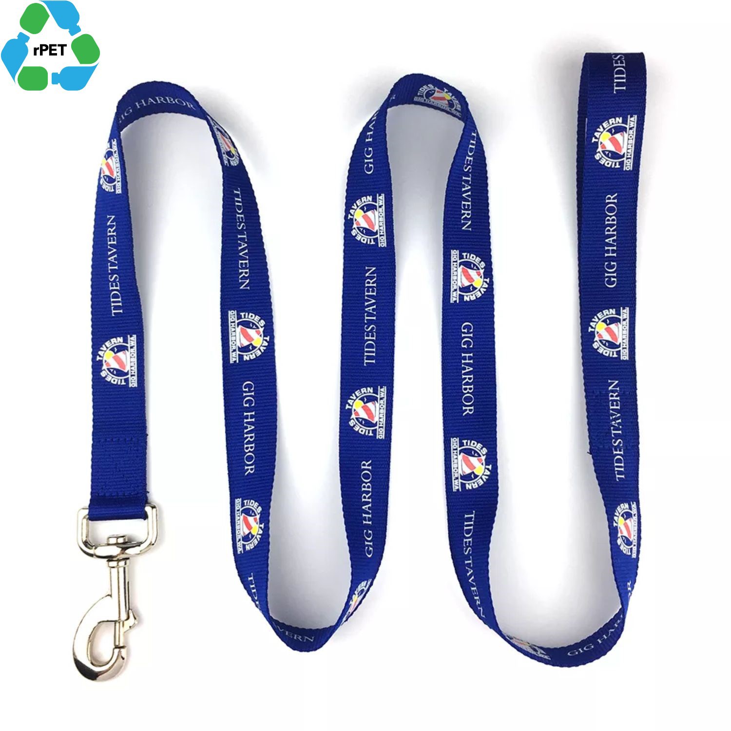 5/8"W x 72"L Durable rPET Eco-friendly Pet Leash w/ Metal Carabiner 3
