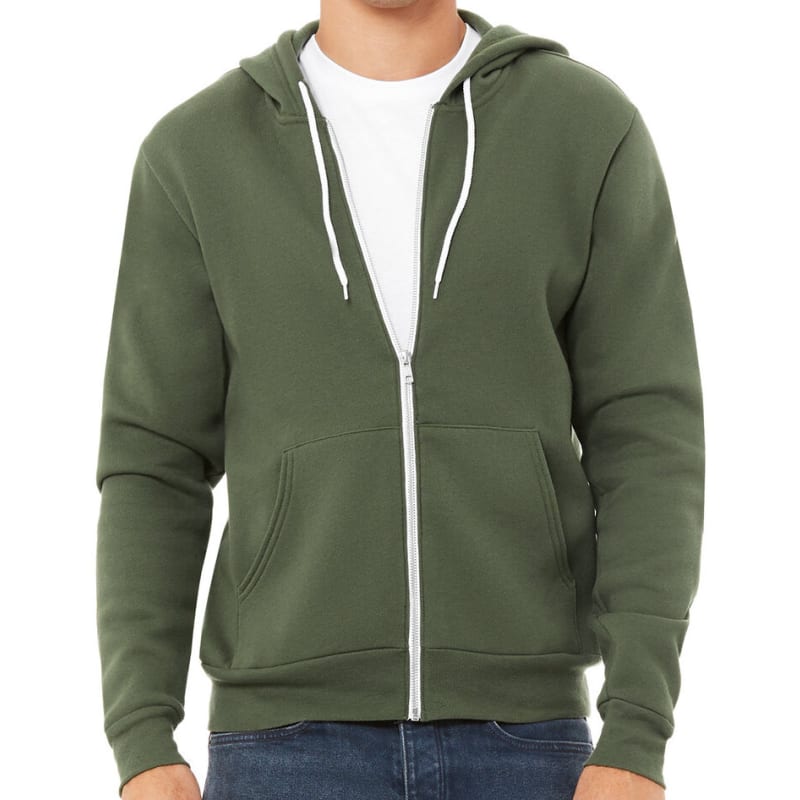 Bella Unisex Poly-Cotton Fleece Full-Zip Hoodie 11