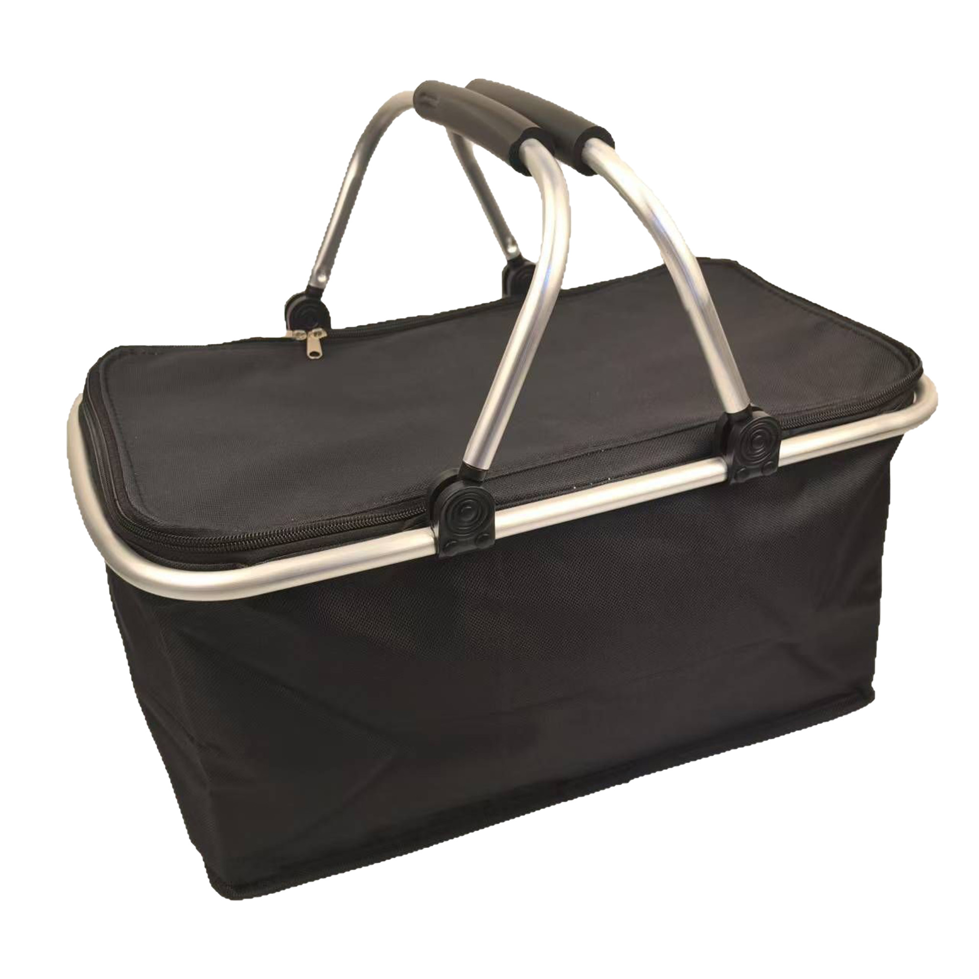 Heavy-Duty Aluminum Picnic Basket Compact Takeout Design 4