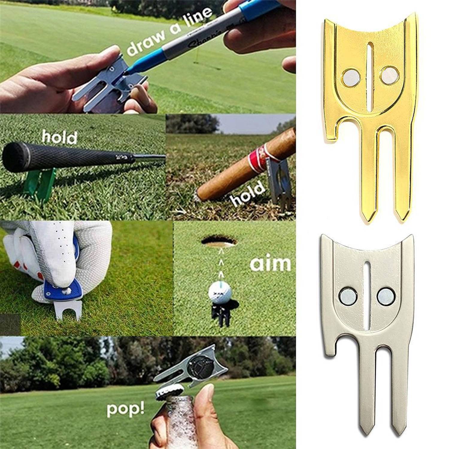 6-in-1 Golf Divot Tool 5