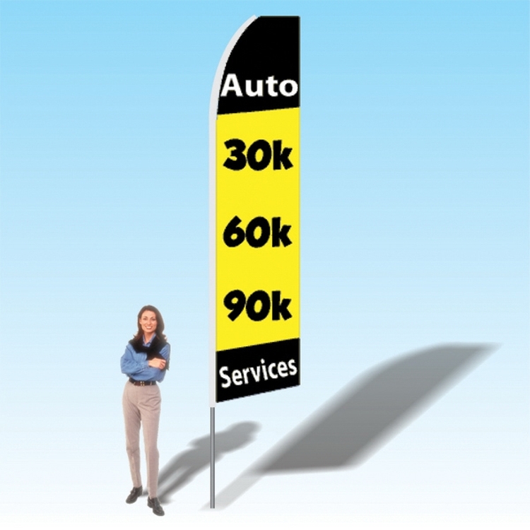15FT Auto 30k60k90k Services Advertising Banner Flag 2