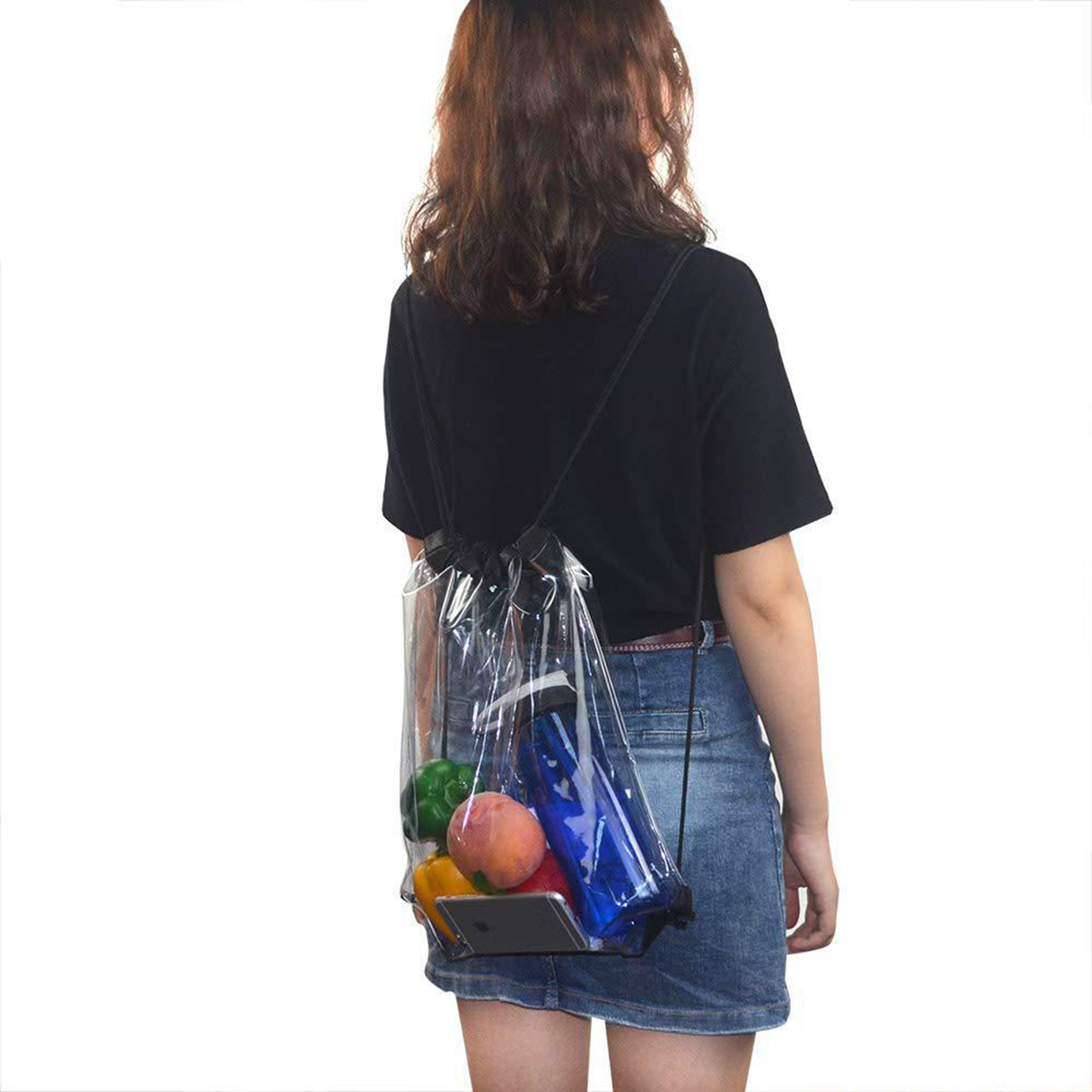 Transparent Drawstring Backpack 3