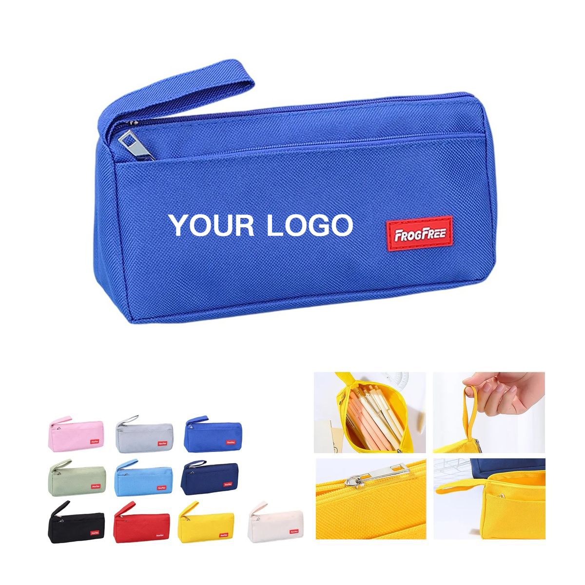 Oxford Fabric Pencil Organizer with Dual Zippers 9