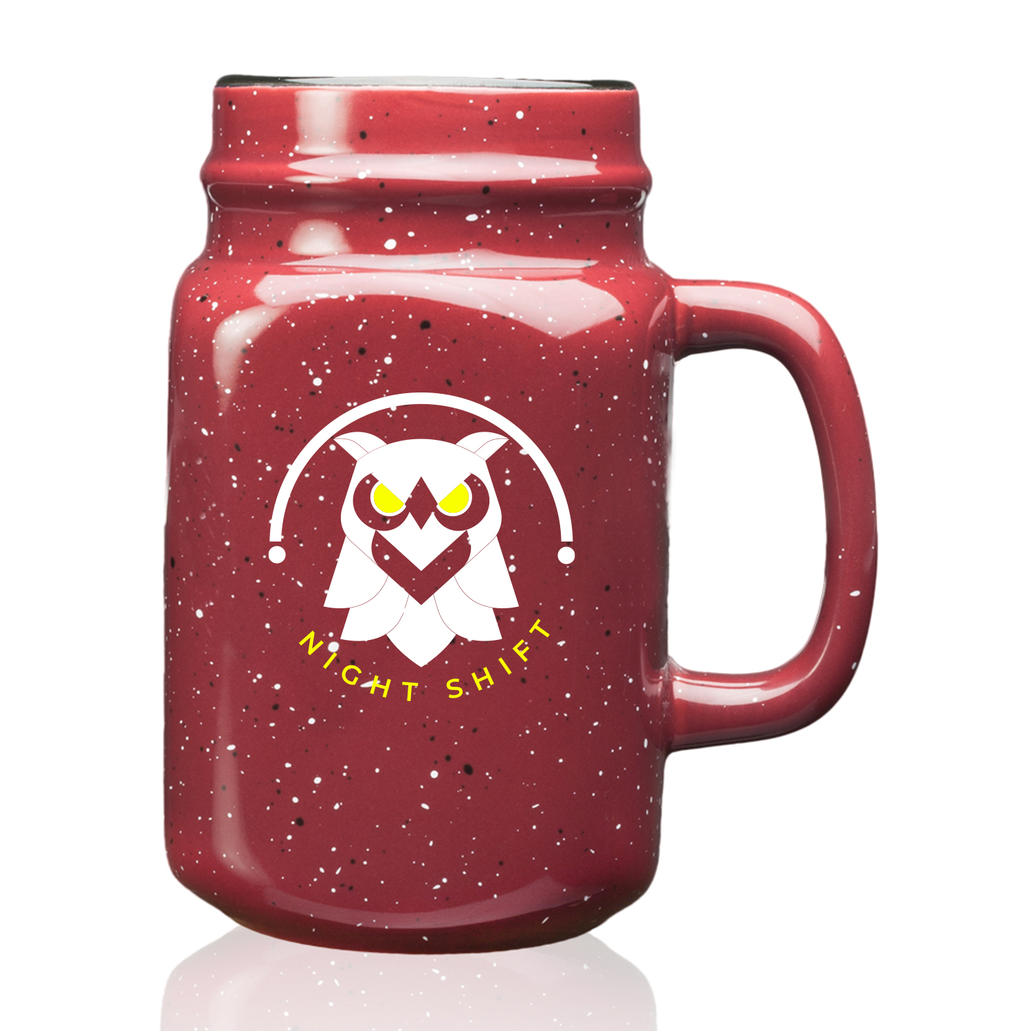 16 oz. Ceramic Mason Jar (2 Color Imprint) 5