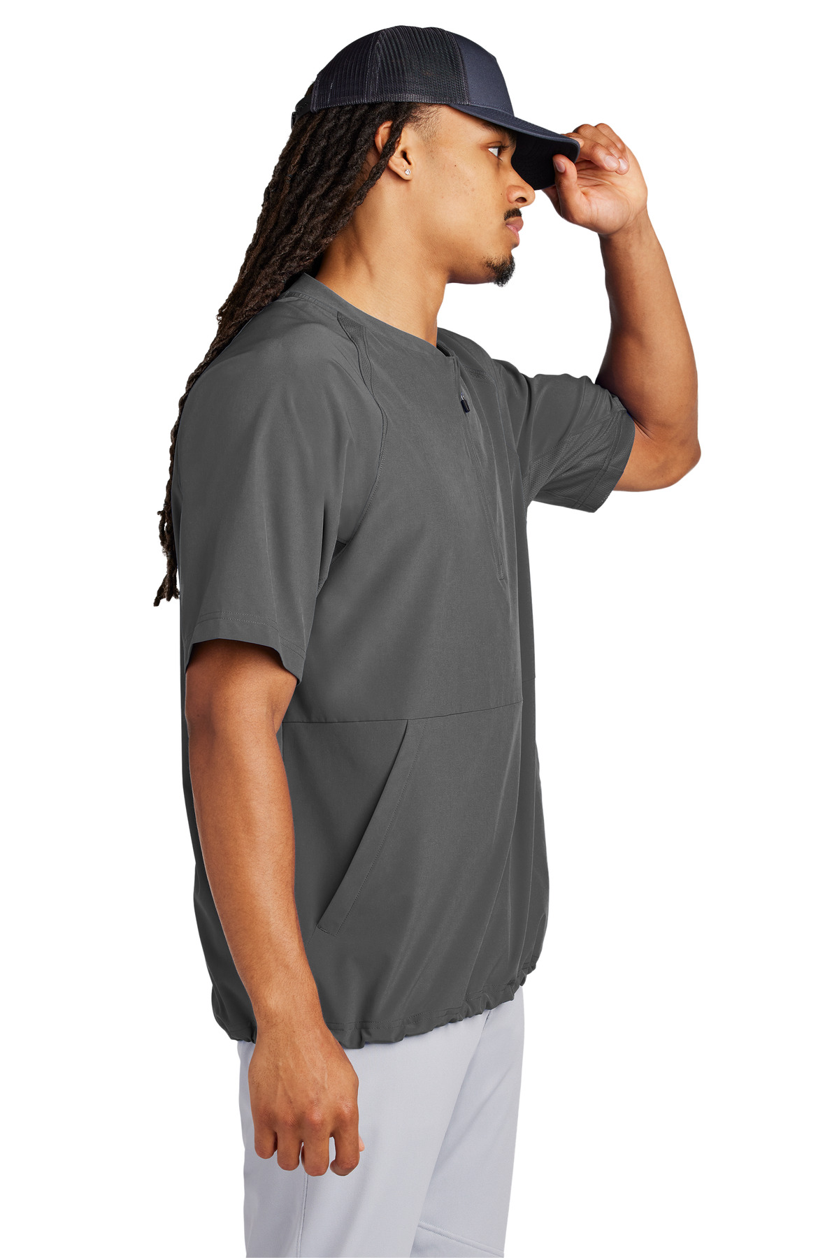 Sport-Tek Repeat 1/2-Zip Short Sleeve Jacket JST489 44