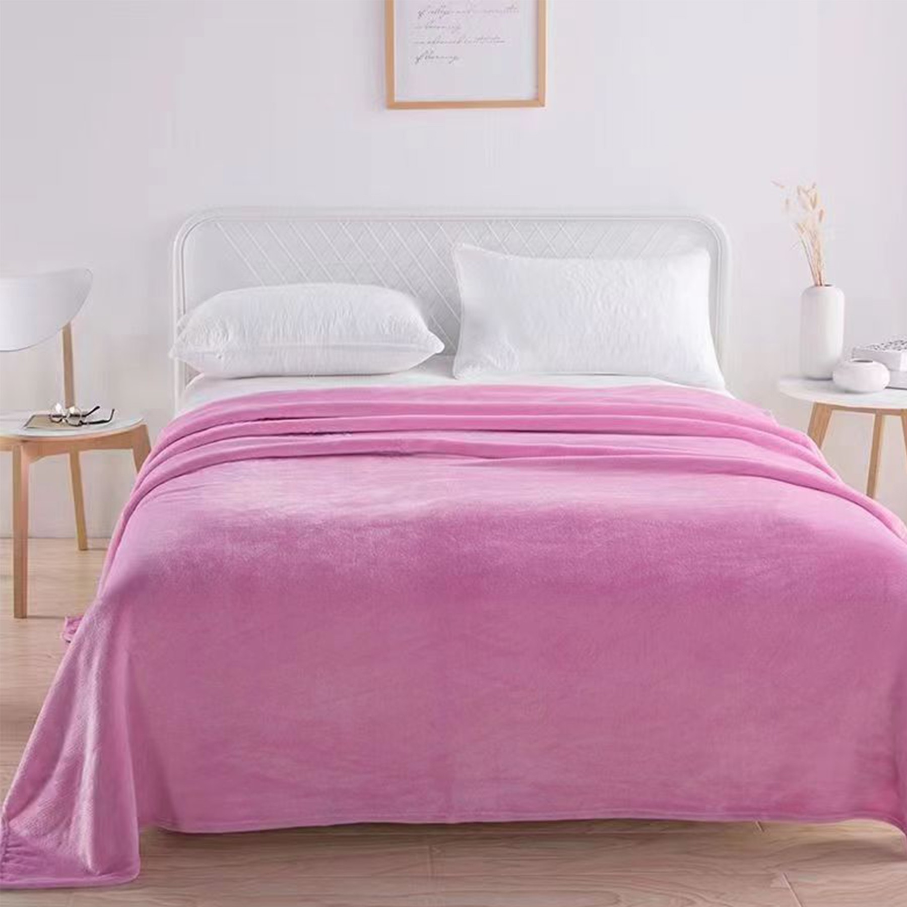 Solid Color Flannel Blanket 2